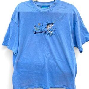 Light Blue Manzanillo Sailfish Souvenir T-Shirt XL – Pacific Surfer